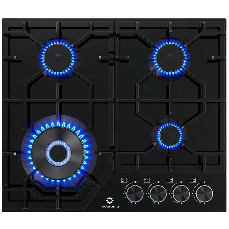 Cocina Empotrable 4 Quemadores EGASI-604CGNE Negro.