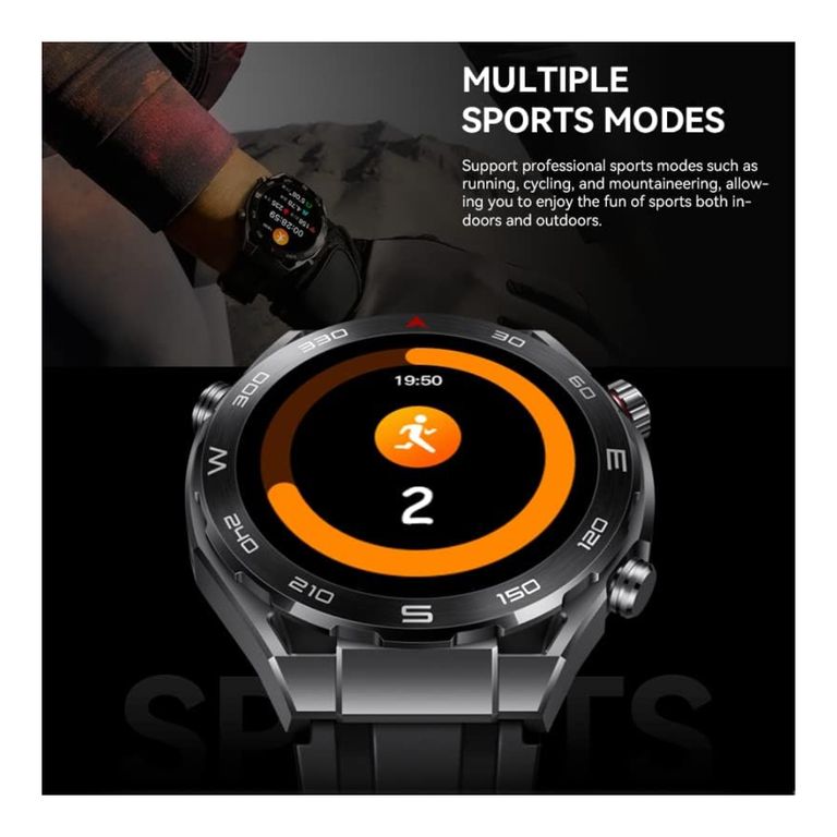 SMARTWATCH HW5 UlTIMATE AMOLED PLATA 480480px con GPS