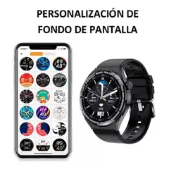 GENERICO - Smart Watch Gt3 Max Sport Con 3 Correas Deportivo Con Nfc Plata