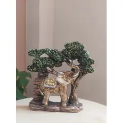 GENERICO - Elefante Con Árbol Verde 20x4x15 cm