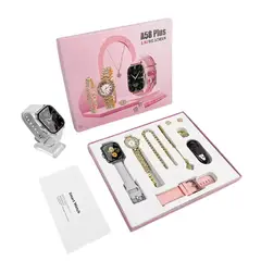 GENERICO - Smart Watch A58 PLUS (2024) con accesorios Silver, 7 en 1 para mujer