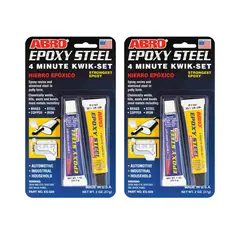 ABRO - Adhesivo Acero Epóxico ES-509 Pack x 2