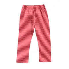 RED CARROT - Pantalon rojo y rosa rayado algodon pima