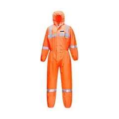 GENERICO - MAMELUCO TASLAM TEJIDO IMPERMEABLE DE PROTECCION COLOR NARANJA SEGURIDAD MEDICA