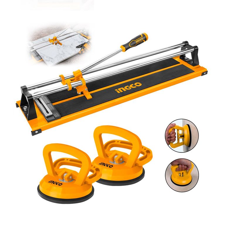 CORTADORA MAYÓLICA PORCELANATO 600MM+ VENTOSA SOPAPAS 25K X2 INGCO