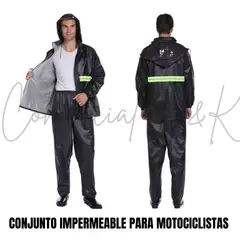 GENERICO - TRAJECONJUNTO IMPERMEABLE PARA MOTOCICLISTA