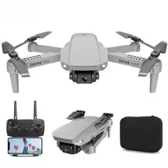 GENERICO - Mini Dron E88 Blanco Con Doble Cámara 4k Estabilizador Vuelo