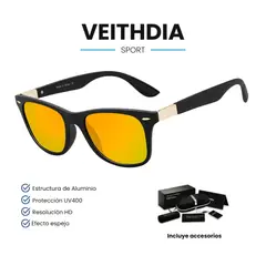 VEITHDIA - Lentes de Sol Sport - Polarizados - UV400 - Naranja