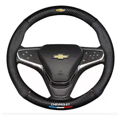 GENERICO - Forro Cubre Volante Premiun Fibra De Carbono Chevrolet