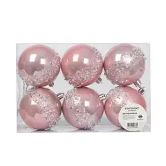 BARBIE - Set Bolas Navidad Arbol X6 unds 8cm Modelo 2