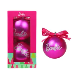 BARBIE - Set Bolas Navidad Arbol X2 unds 10cm Modelo 1