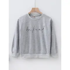 TAIS PRINCESS - Polera niñas con estampado de slogan de hombros caídos