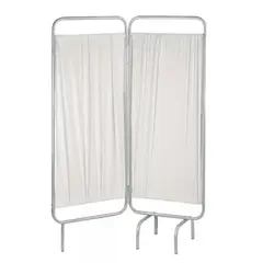 GENERICO - Biombo Metálico de 2 Cuerpos con Tela