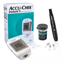 TRIO ACCUCHEK INSTANT S MEDIDOR DE GLUCOSA, 10 TIRAS Y 10 LANCETAS