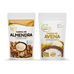 KERA SUPERFOODS - PACK HARINA DE ALMENDRA + HARINA DE AVENA 1KG