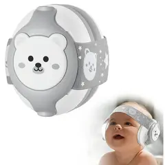 GENERICO - Audifonos Antiruido Orejeras Bebés 1-18 Meses Vincha Ajustable GRIS - YOMAY