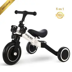 GENERICO - Bicicleta Triciclo 5 en 1 plegable para Niños color Blanco
