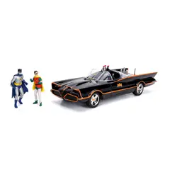 JADA TOYS - AUTO COLECCION BATMAN CON LUCES + BATMAN Y ROBIN 1: 18
