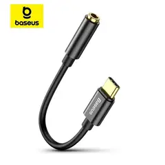 BASEUS - Adaptador de audio USB Tipo C a Jack 3.5mm