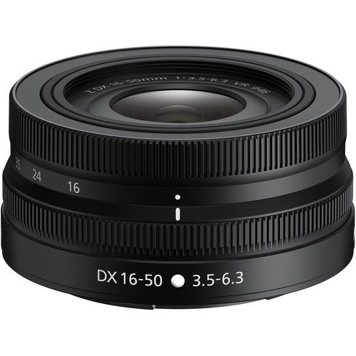 NIKKOR Z DX 16-50mm f 3.5 - 6.3 VR Lens Negro
