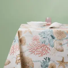 CASIOPIA - Mantel antimanchas rectangular 6 sillas ARRECIFE