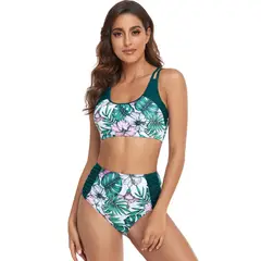 GENERICO - BIKINI TIRO ALTO ESTAMPADO FLOREADO
