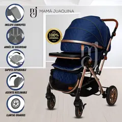 BEAUTIFUL - Coche Cuna De Lujo «SUNDAY DREAMS» Blue