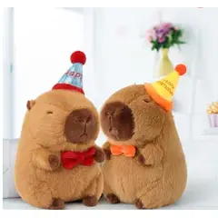 GENERICO - Peluche Capibara Happy Birthday 30CM