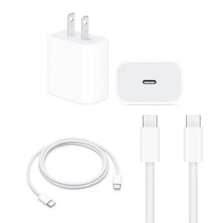 Adaptador de carga USB-C 20W con Cable Tipo C a C 1M para iPhone