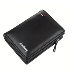 GENERICO - Billetera Baellerry Cuero PU Monedero Cierre Cartera para Hombre