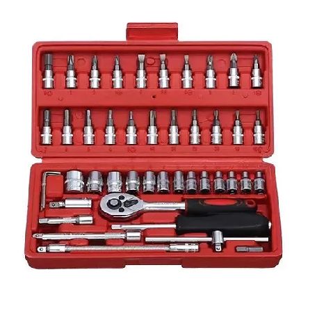 Juego Caja Set Dados Chicharra Herramientas 46 Piezas