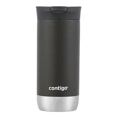 CONTIGO - Vaso Térmico de Acero Inoxidable Huron Snapseal Negro 473ml
