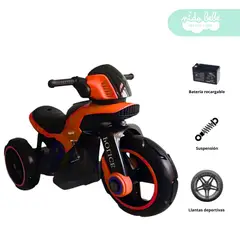 GENERICO - Trimoto a Batería para niño Street Roja