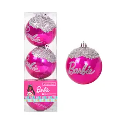 BARBIE - Set Bolas Navidad Arbol X3 unds 8cm Modelo 4