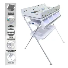 STOKKER BABY - Bañera y Cambiador para Bebés Dory Blanco