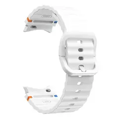 GENERICO - CORREA SILICONA PARA SAMSUNG WATCH 7 20mm- Blanco