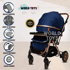 BABY - Coche Cuna De Lujo «SUNDAY DREAMS» Blue