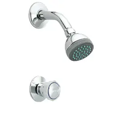 TREBOL - GRIFERÍA ECO LLAVE DE ½” EMPOTRADA PARA DUCHA CROMO