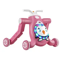 GENERICO - Andador (Caminador) 3 en 1 luces musical Rosado