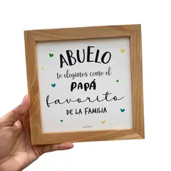 CASA PIZARRO - Cuadro Abuelo 17 x 17 cm