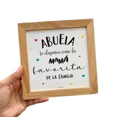 CASA PIZARRO - Cuadro Abuela 17 x 17 cm