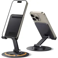 UGREEN - Soporte para Celular Aluminio de Escritorio Plegable Giratorio de 360°