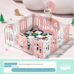 GENERICO - CERCO PLEGABLE INFANTIL MODELO PINGUINO Niña