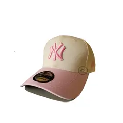 GENERICO - GORRO ROSADO CON CREMA NY NEW ERA AJUSTABLE