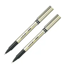 UNI BALL - UNI UB-177 Bolígrafo Tinta Líquida Fine DELUXE Negro x 2
