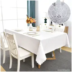 INSPIRA MARKET - Mantel de Mesa Blondas Rectangular 140cm x 250cm