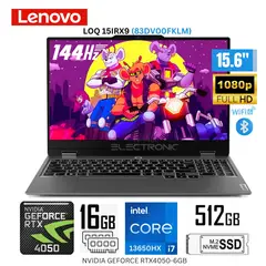 LENOVO - Laptop LOQ 15IRX9 Intel Corei7-13650HX 16GB RAM 512GB SSD 156 FHD RTX4050-6GB 83DV00FKLM