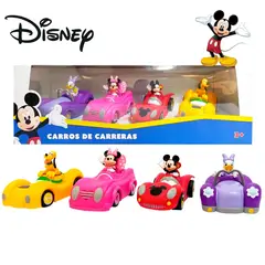 DISNEY - Juguete Set de Vehículos Mickey Mouse y sus Amigos 4pcs