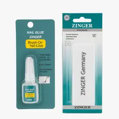 GENERICO - Set Pegamento y Lima para Uñas Zinger