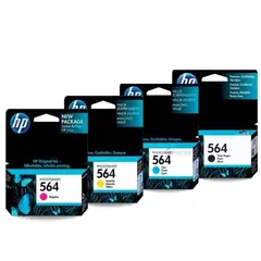 HP - Kit Tinta 564 Cyan, Magenta, Amarillo, Negro